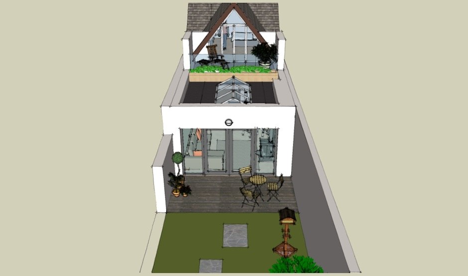 House extension to rear