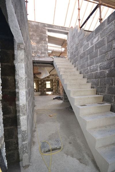 Staircase under construction Staircase under construction