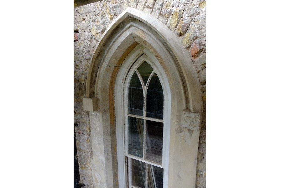 georgian house arched window detail cork