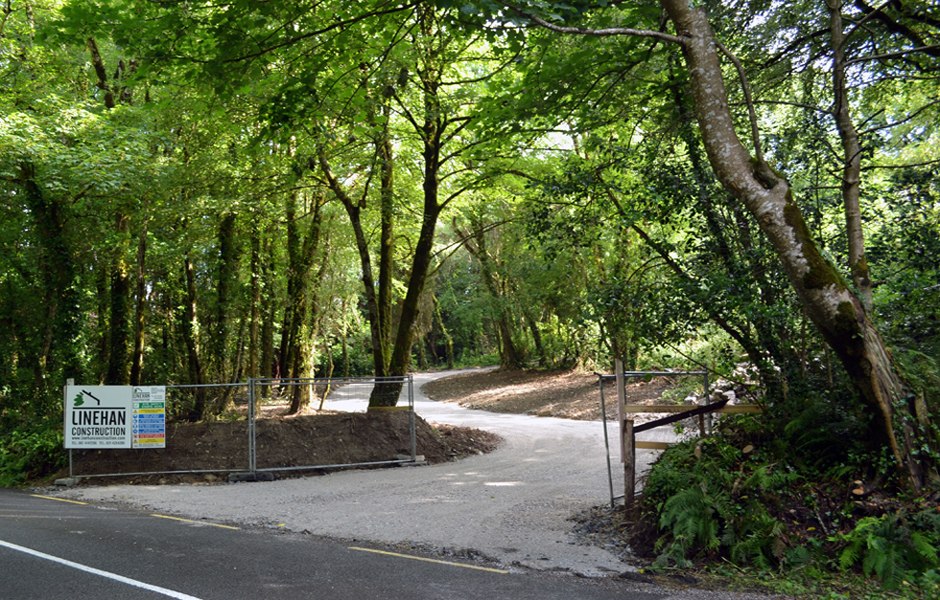 landscape road entrance cork new build