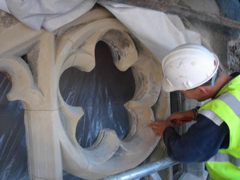 Restoration of sandstone windows Restoration of sandstone windows